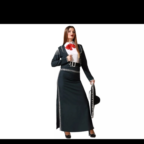 Womens Mariachi Mexican skirt set costume - Picture 2 of 4